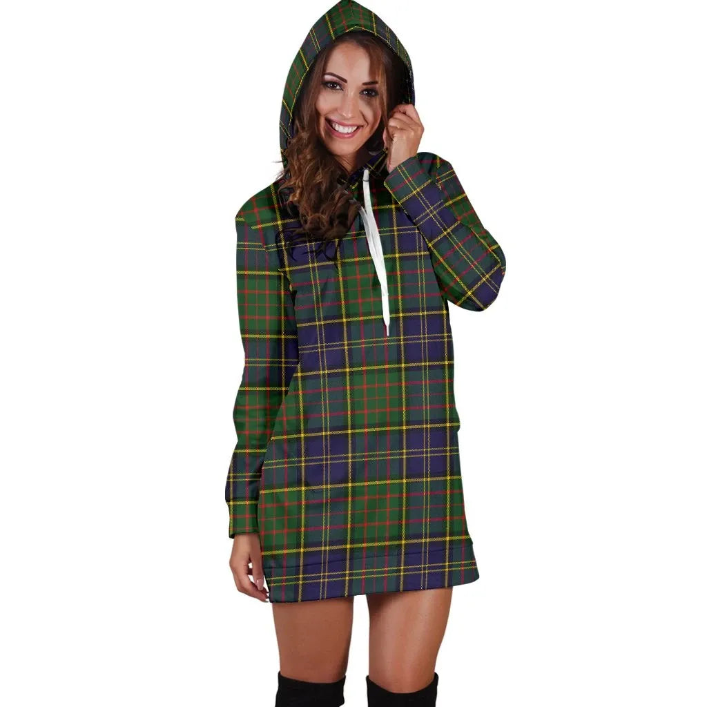 MacMillan Hunting Modern Tartan Plaid Hoodie Dress