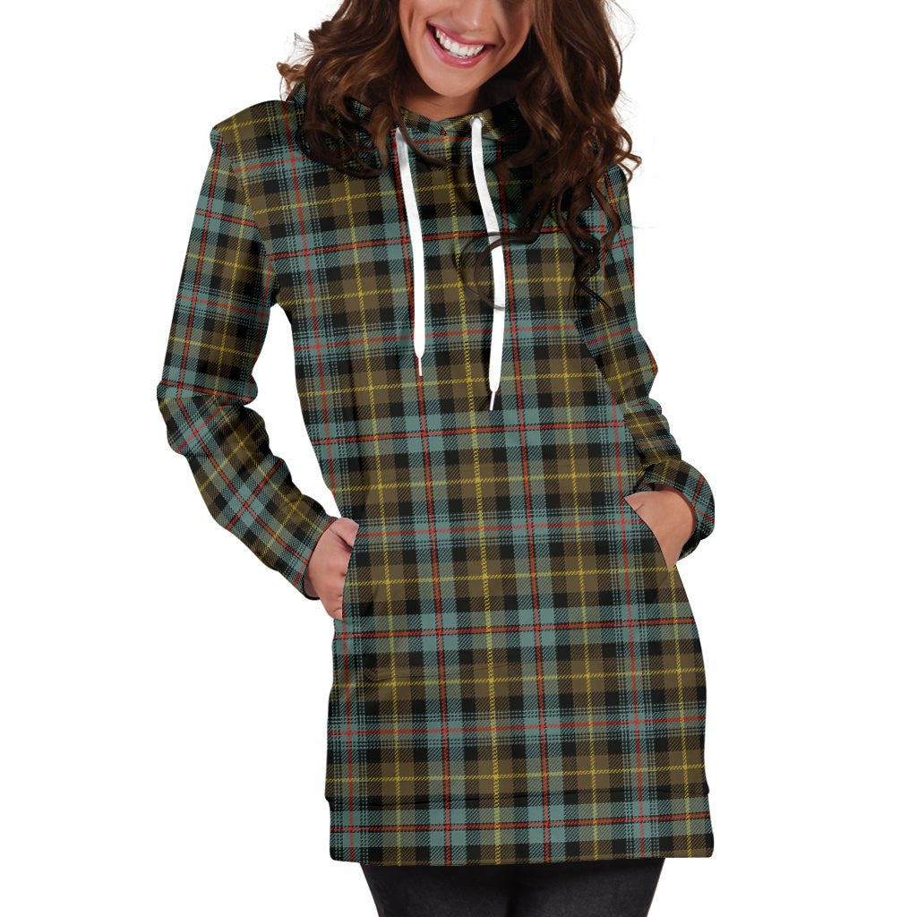 Farquharson Weathered Tartan Plaid Hoodie Dress