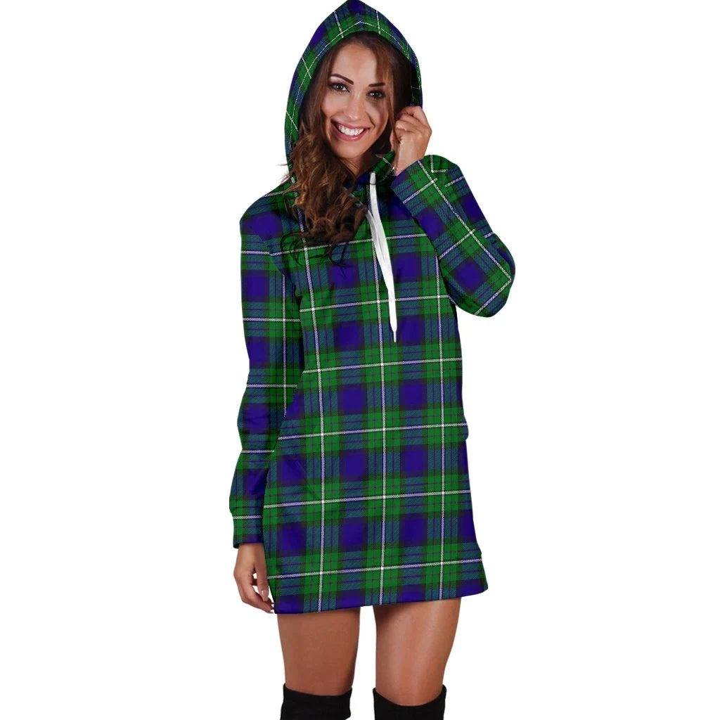 Alexander Tartan Plaid Hoodie Dress