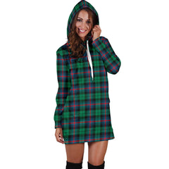 Urquhart Broad Red Ancient Tartan Plaid Hoodie Dress