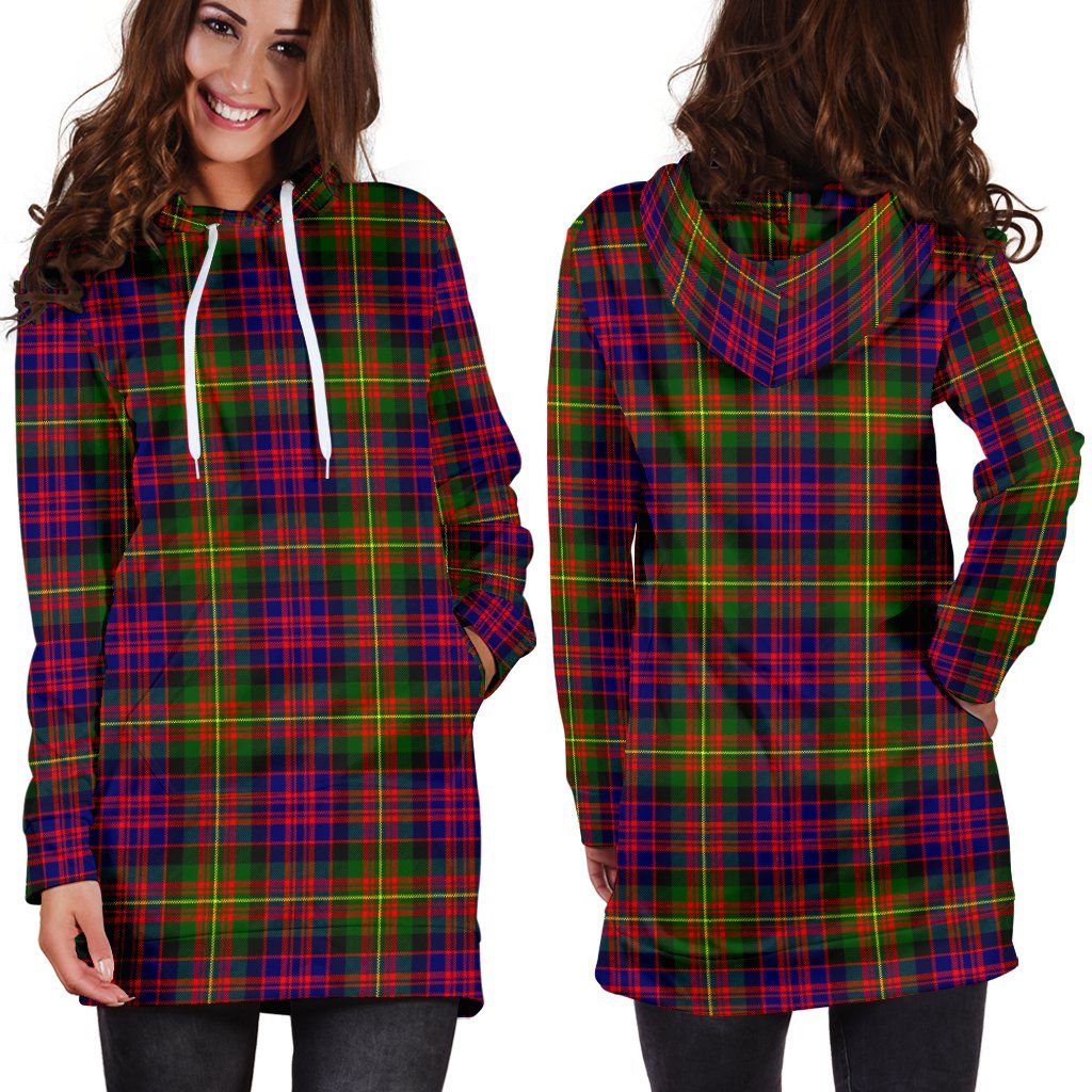 Carnegie Modern Tartan Plaid Hoodie Dress