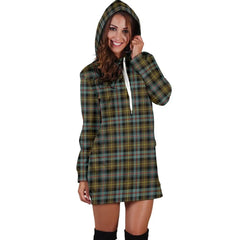 Farquharson Weathered Tartan Plaid Hoodie Dress