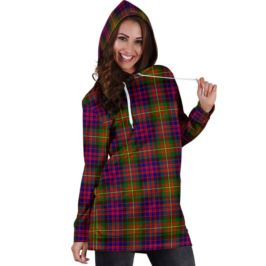 Carnegie Modern Tartan Plaid Hoodie Dress