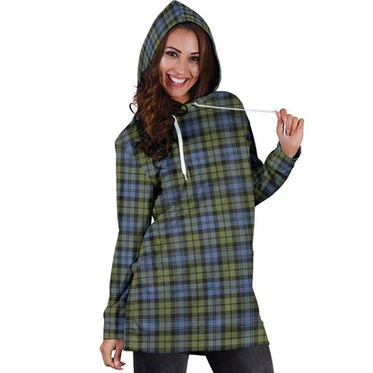 Campbell Faded Tartan Plaid Hoodie Dress