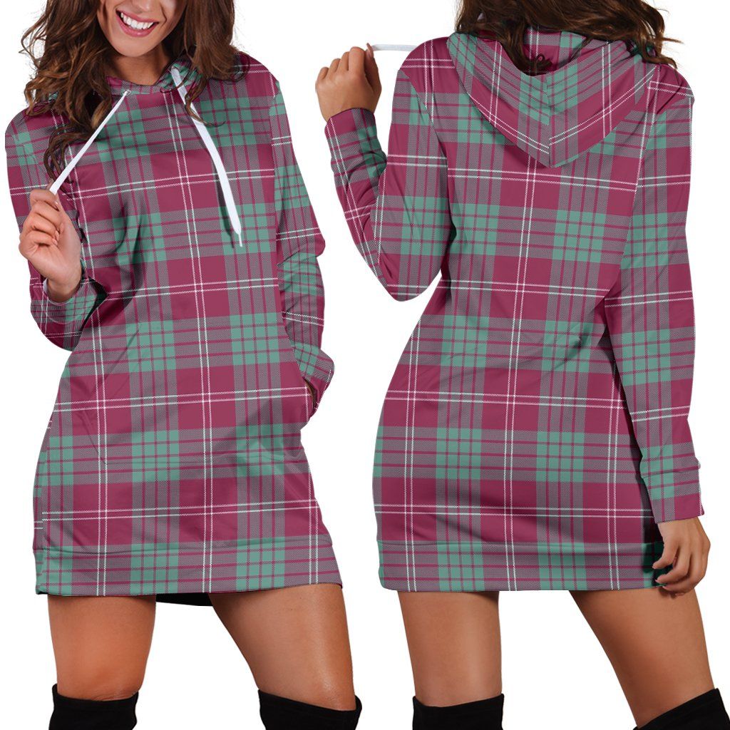 Crawford Ancient Tartan Plaid Hoodie Dress