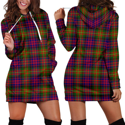 Carnegie Modern Tartan Plaid Hoodie Dress