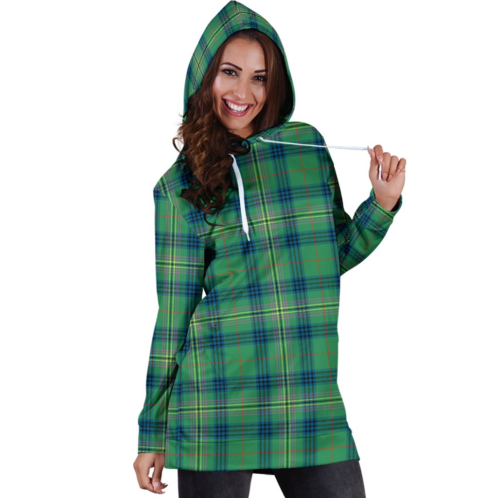 Kennedy Ancient Tartan Plaid Hoodie Dress