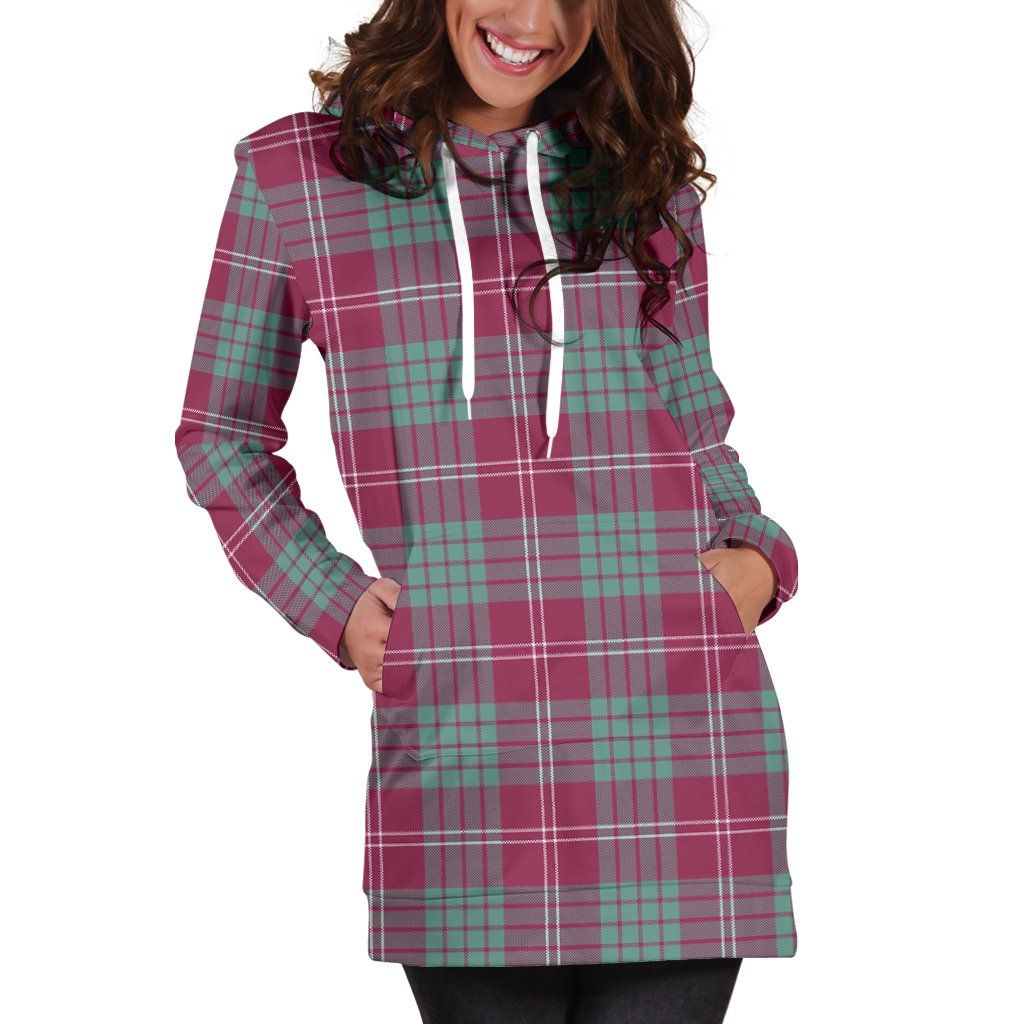 Crawford Ancient Tartan Plaid Hoodie Dress