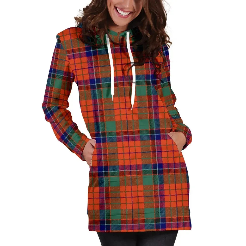 Nicolson Ancient Tartan Plaid Hoodie Dress