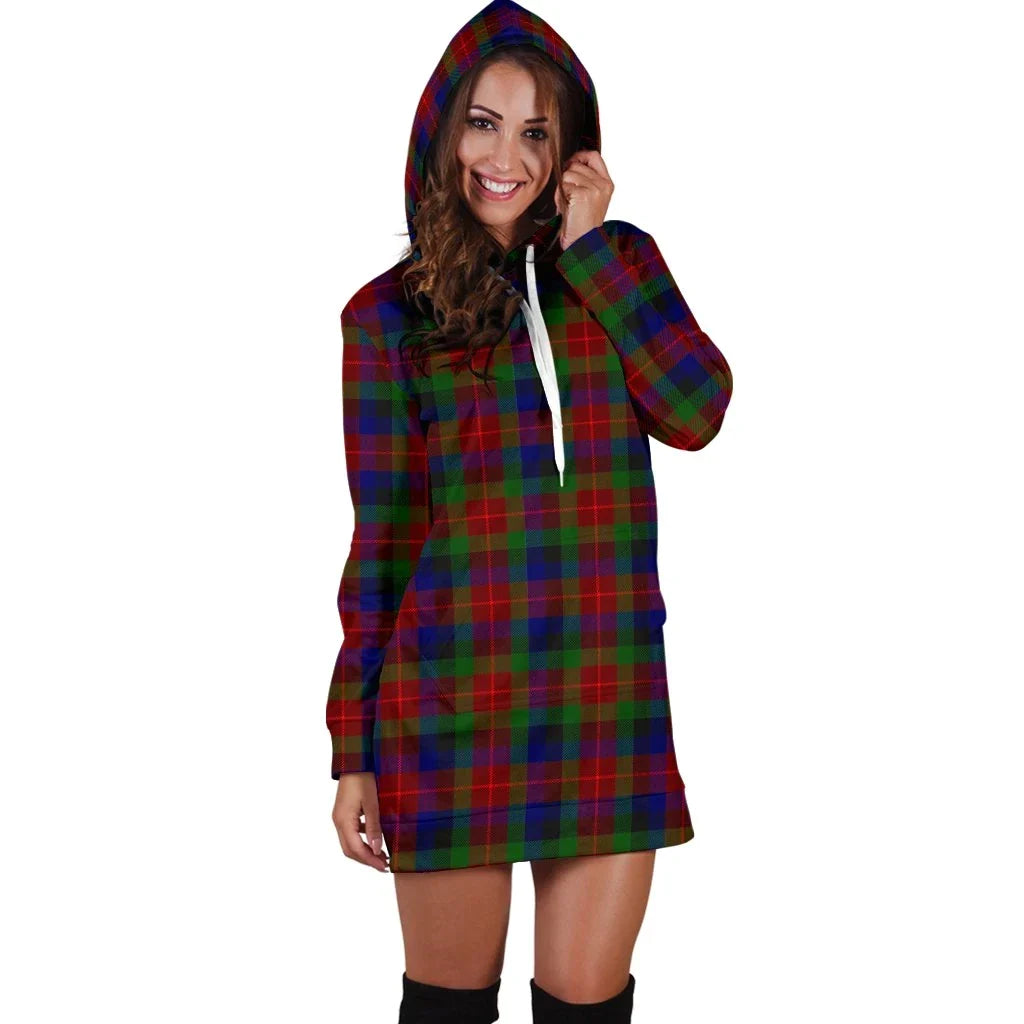 Tennant Tartan Plaid Hoodie Dress