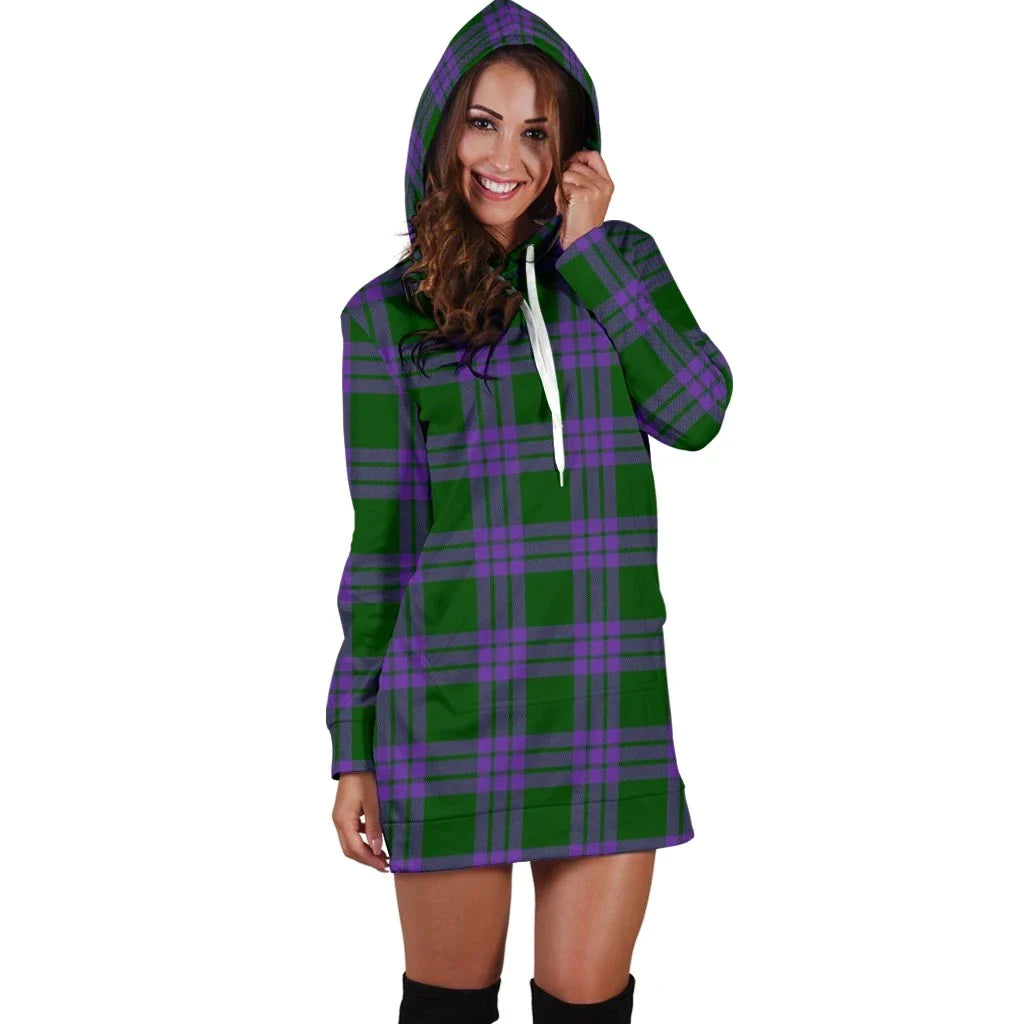 Elphinstone Tartan Plaid Hoodie Dress