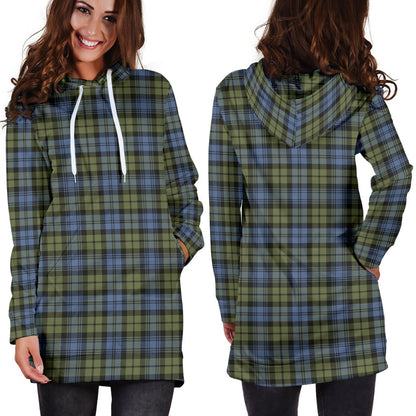 Campbell Faded Tartan Plaid Hoodie Dress