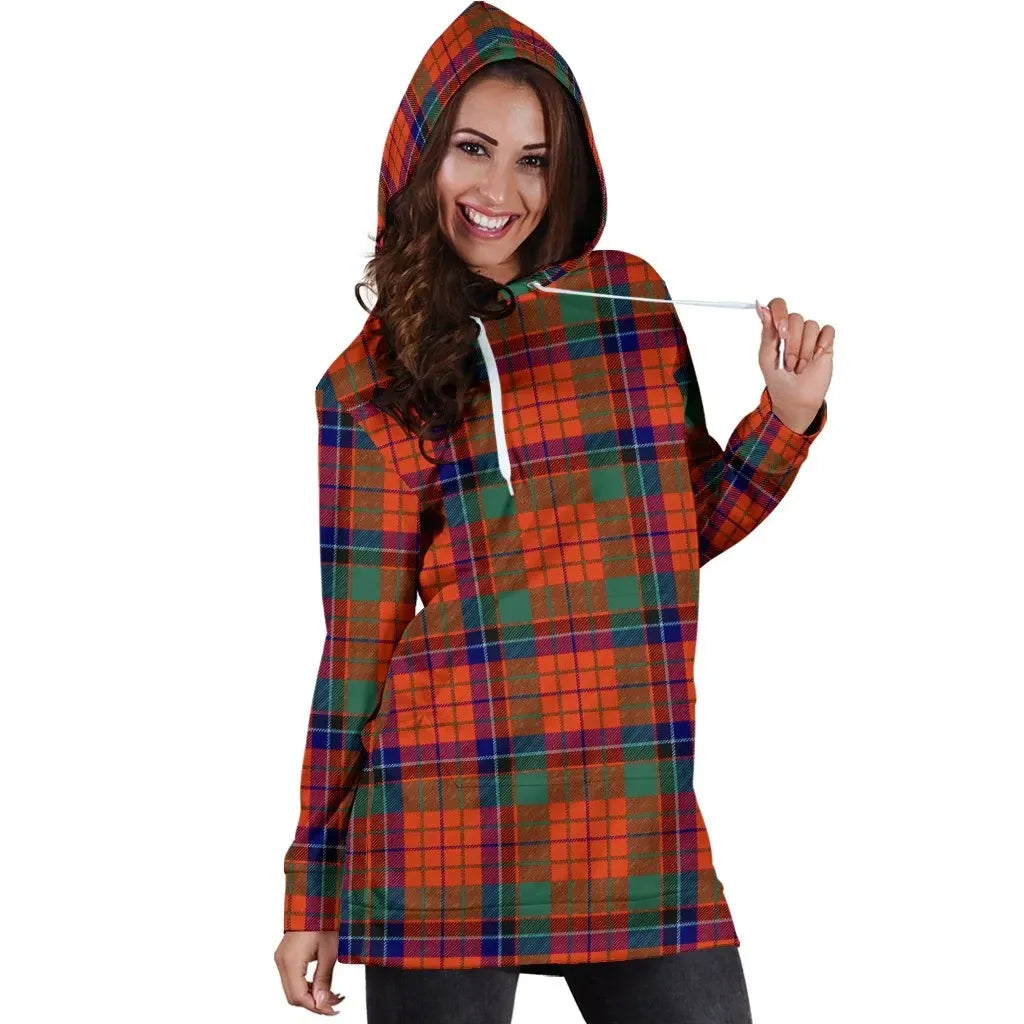 Nicolson Ancient Tartan Plaid Hoodie Dress