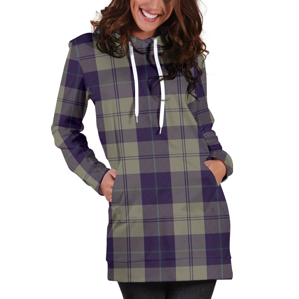 Cunningham Dress Blue Dancers Tartan Plaid Hoodie Dress