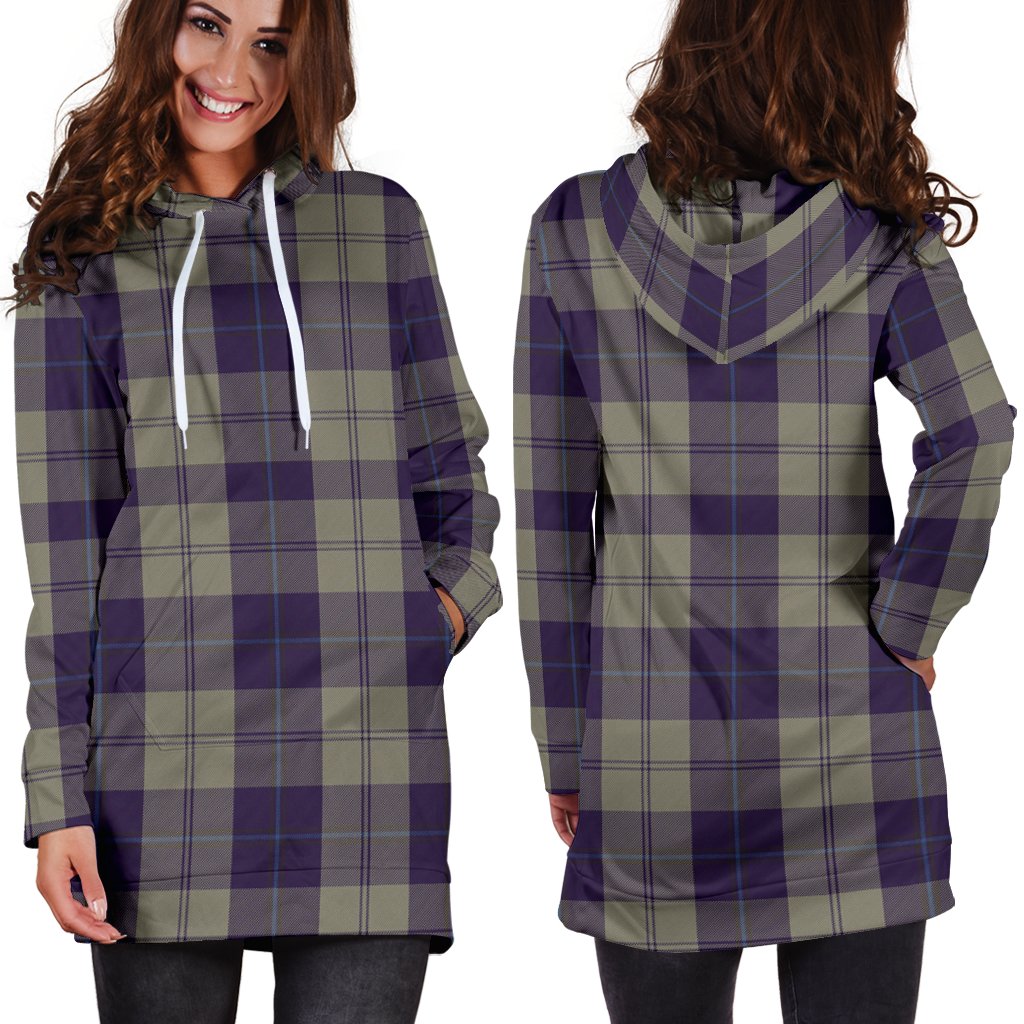 Cunningham Dress Blue Dancers Tartan Plaid Hoodie Dress