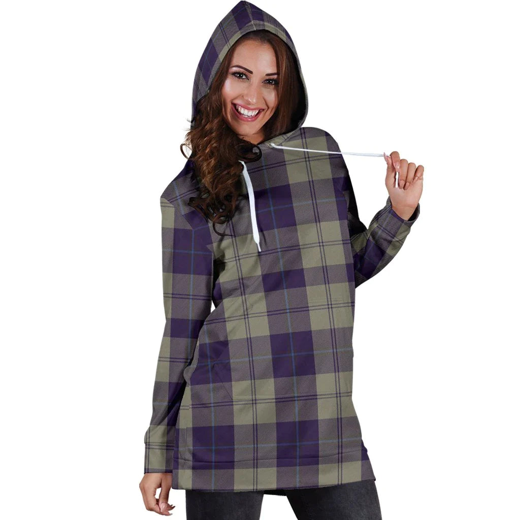 Cunningham Dress Blue Dancers Tartan Plaid Hoodie Dress