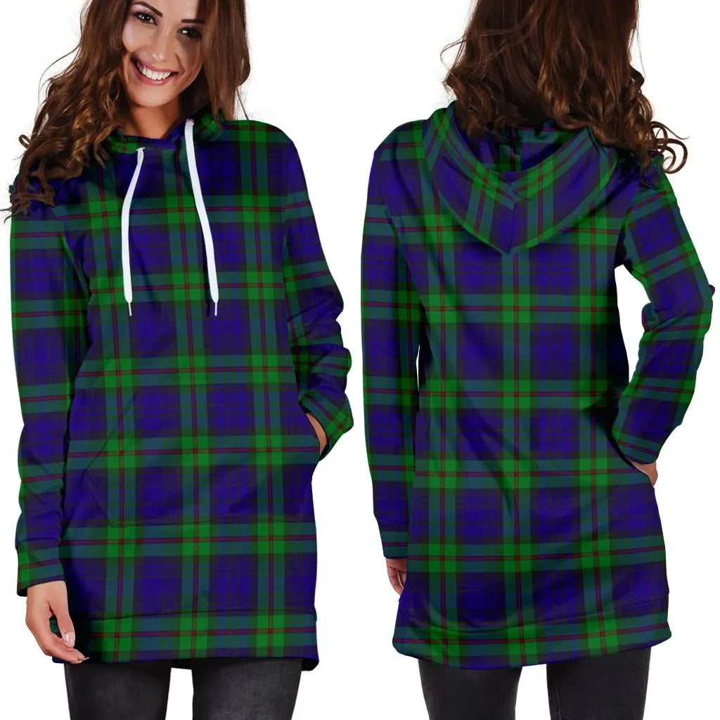 MacKinlay Modern Tartan Plaid Hoodie Dress