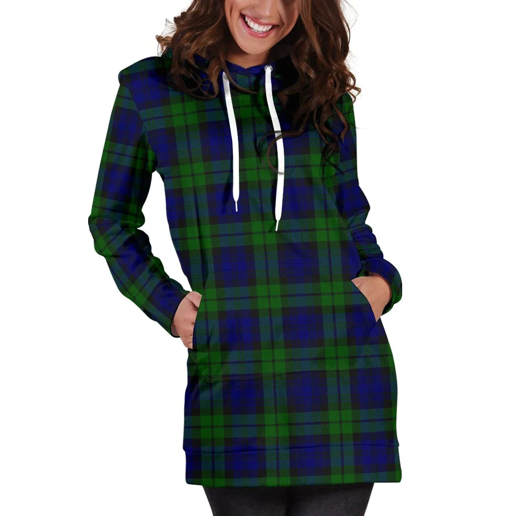 Campbell Modern Tartan Plaid Hoodie Dress