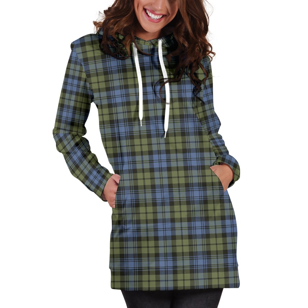 Campbell Faded Tartan Plaid Hoodie Dress