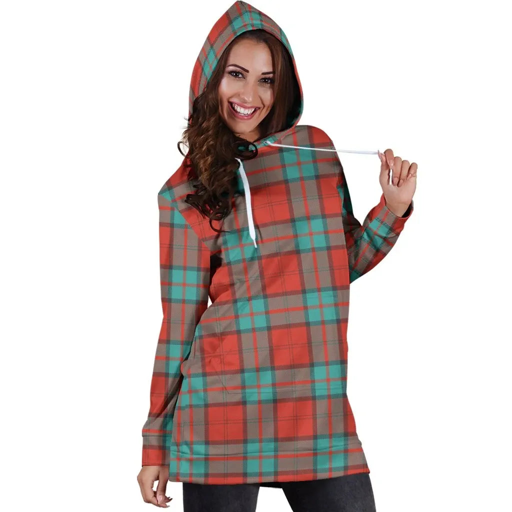 Dunbar Ancient Tartan Plaid Hoodie Dress