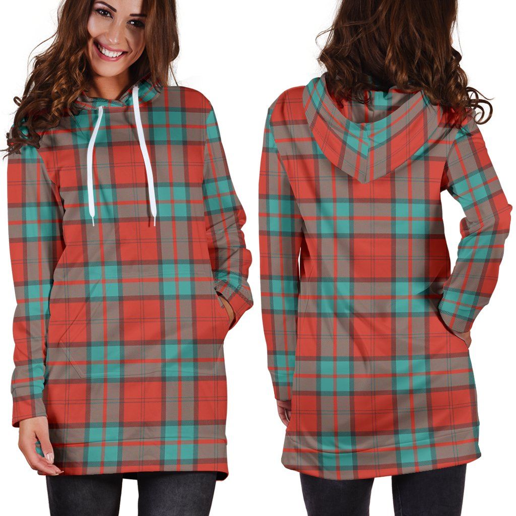 Dunbar Ancient Tartan Plaid Hoodie Dress