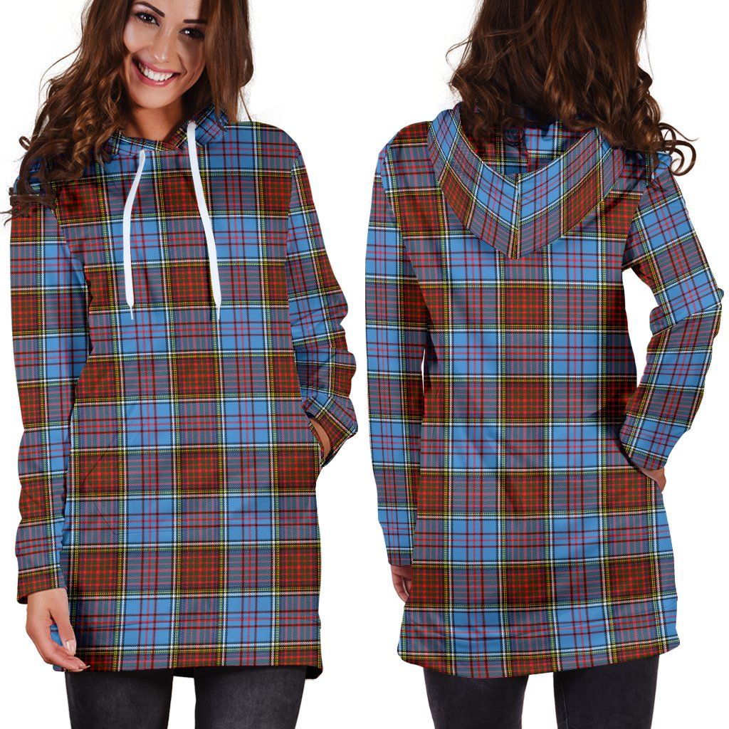 Anderson Modern Tartan Plaid Hoodie Dress