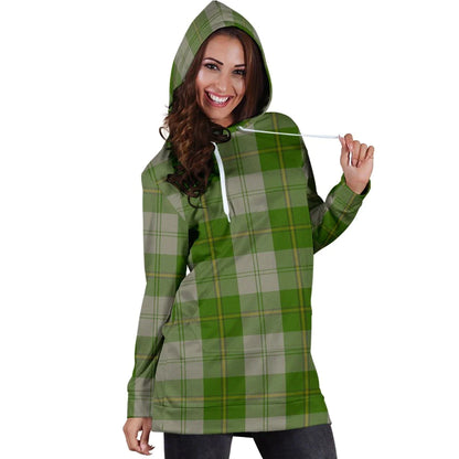 Cunningham Dress Green Dancers Tartan Plaid Hoodie Dress