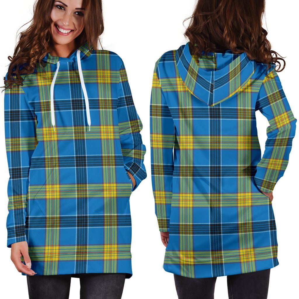 Laing Tartan Plaid Hoodie Dress