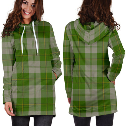 Cunningham Dress Green Dancers Tartan Plaid Hoodie Dress