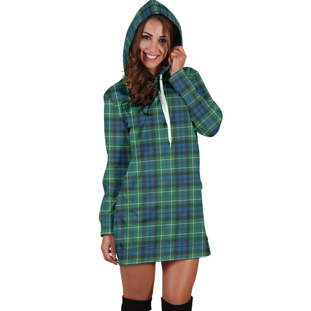 MacNeill of Colonsay Ancient Tartan Plaid Hoodie Dress