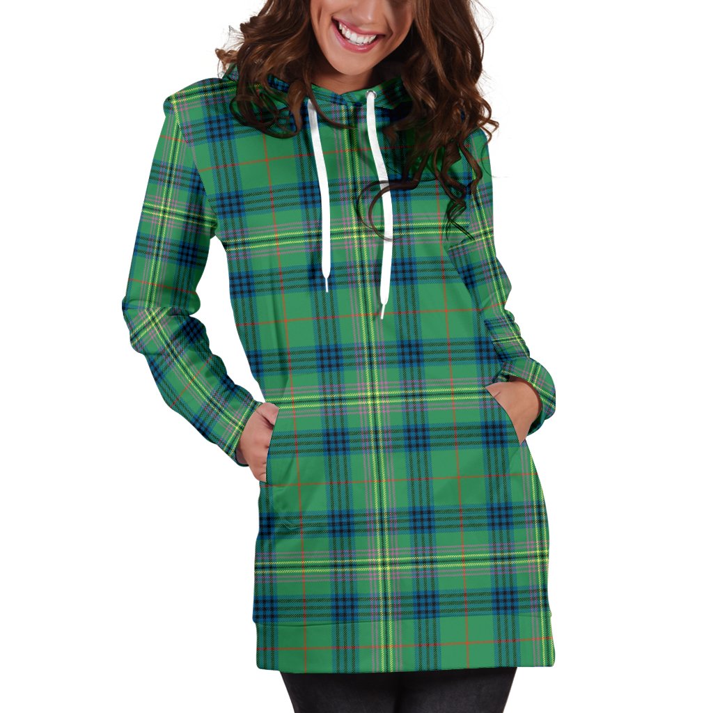 Kennedy Ancient Tartan Plaid Hoodie Dress