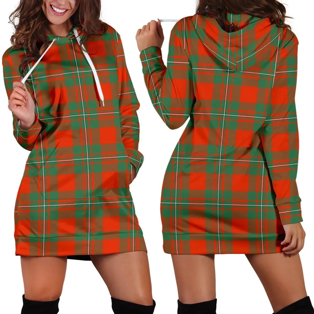 MacGregor Ancient Tartan Plaid Hoodie Dress