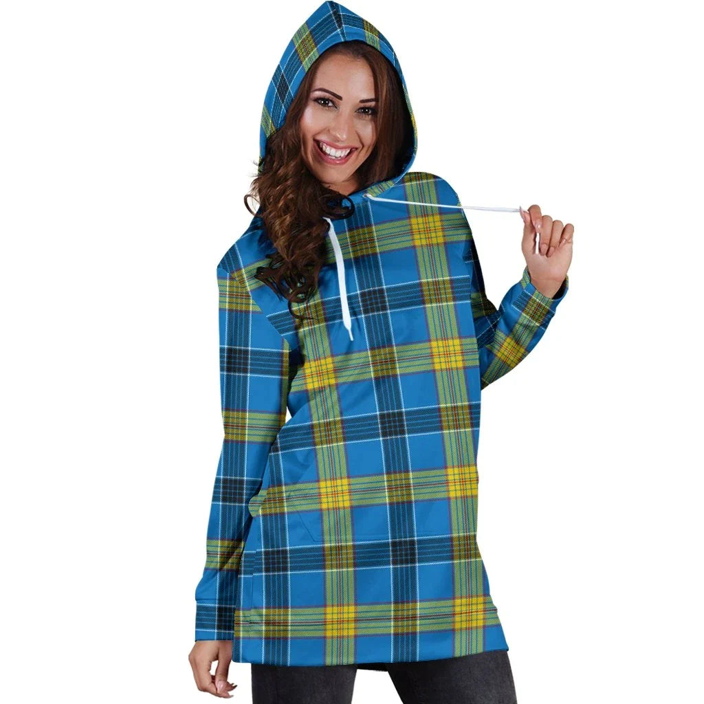 Laing Tartan Plaid Hoodie Dress