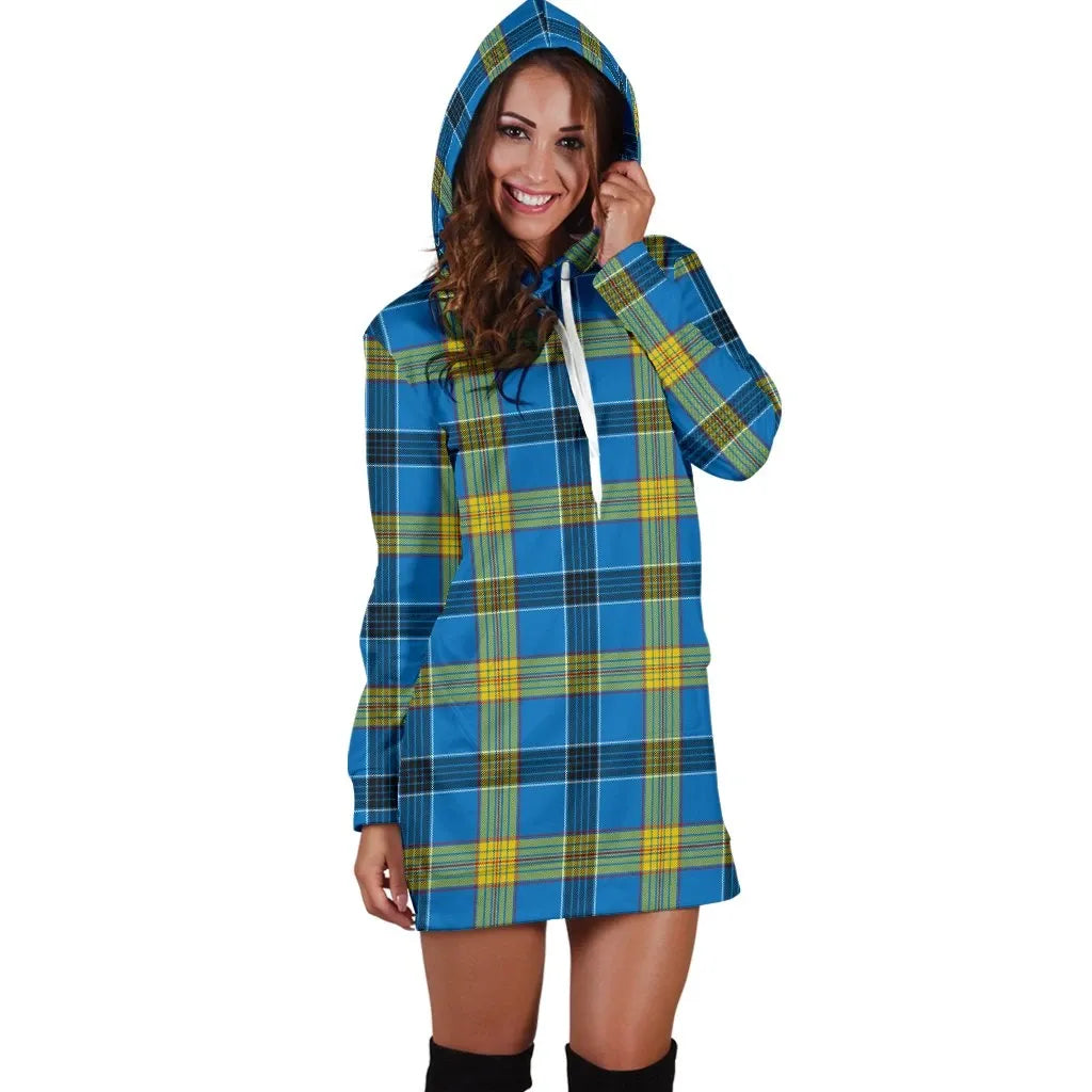 Laing Tartan Plaid Hoodie Dress