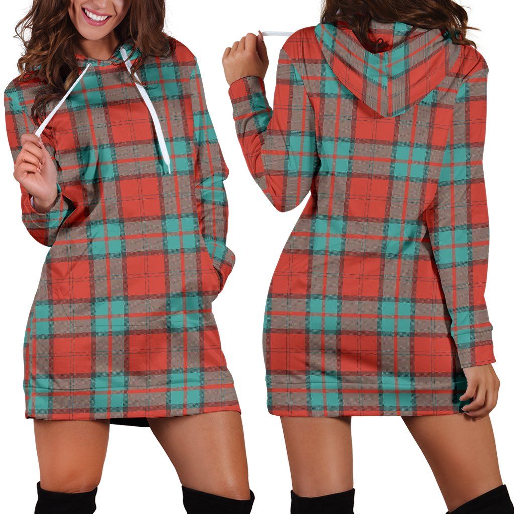 Dunbar Ancient Tartan Plaid Hoodie Dress