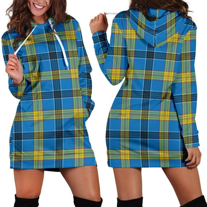 Laing Tartan Plaid Hoodie Dress