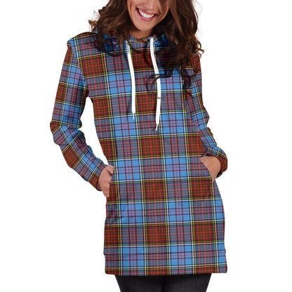 Anderson Modern Tartan Plaid Hoodie Dress