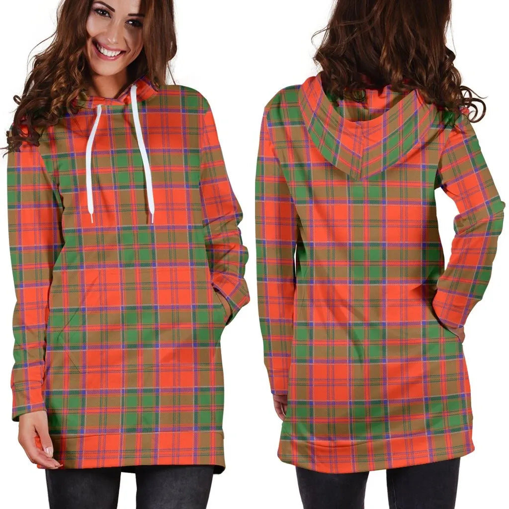 Grant Ancient Tartan Plaid Hoodie Dress