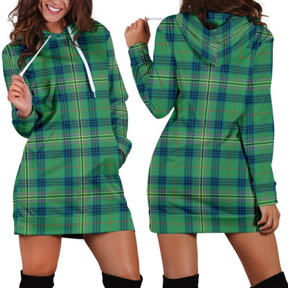 Kennedy Ancient Tartan Plaid Hoodie Dress