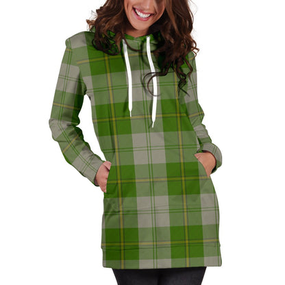 Cunningham Dress Green Dancers Tartan Plaid Hoodie Dress