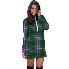Wishart Hunting Modern Tartan Plaid Hoodie Dress