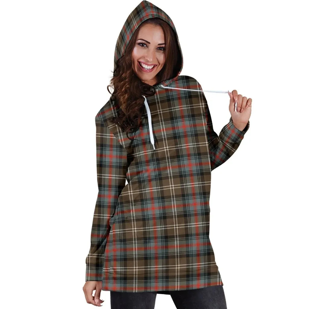 Sutherland Weathered Tartan Plaid Hoodie Dress