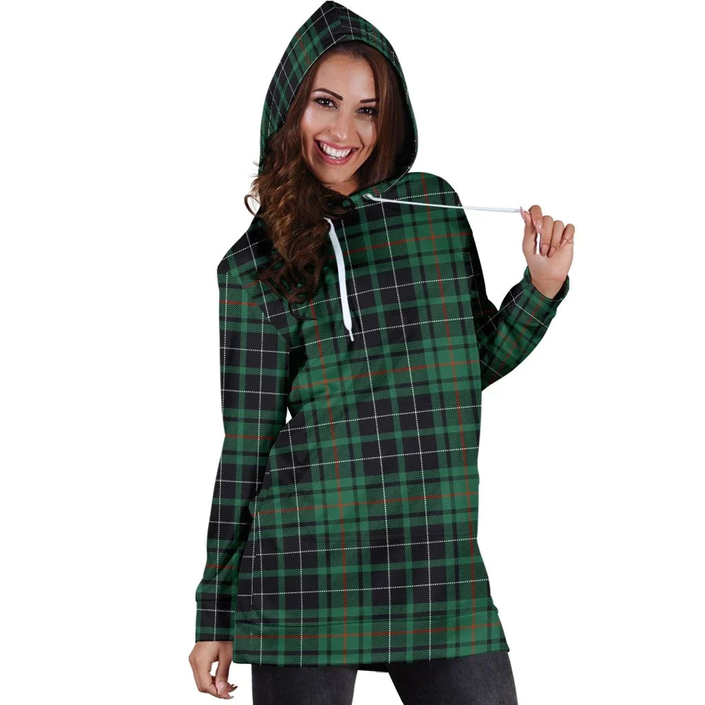 MacAulay Hunting Ancient Tartan Plaid Hoodie Dress