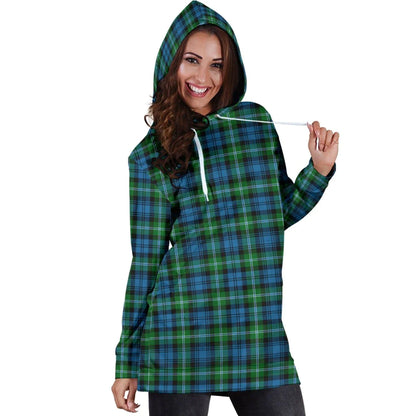 Lyon Clan Tartan Plaid Hoodie Dress