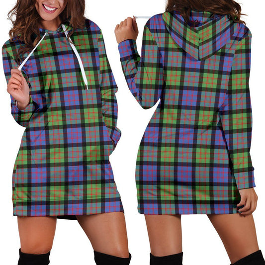 MacDonald Ancient Tartan Plaid Hoodie Dress