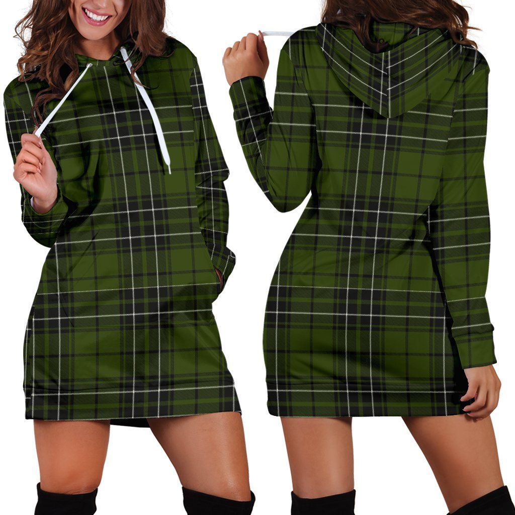 MacLean Hunting Tartan Plaid Hoodie Dress