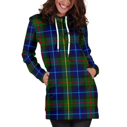 Smith Modern Tartan Plaid Hoodie Dress