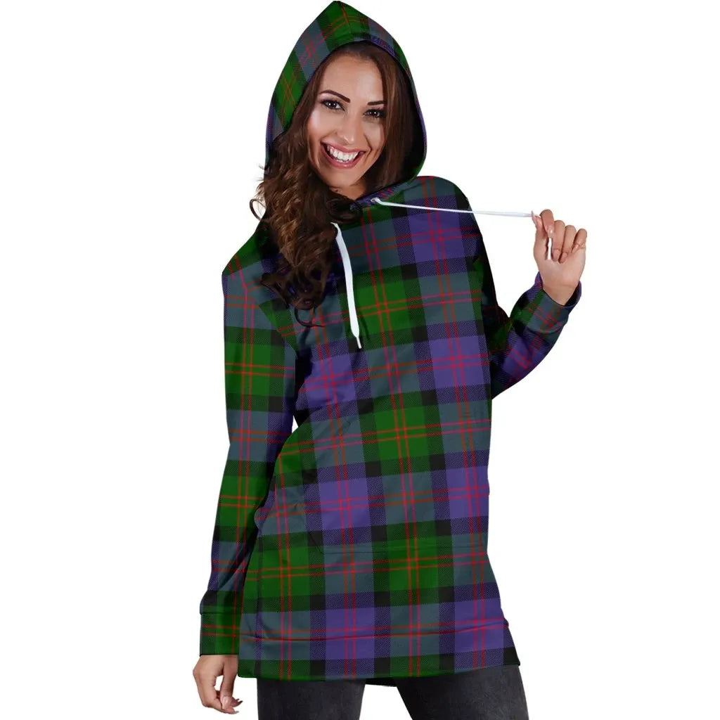 Blair Modern Tartan Plaid Hoodie Dress