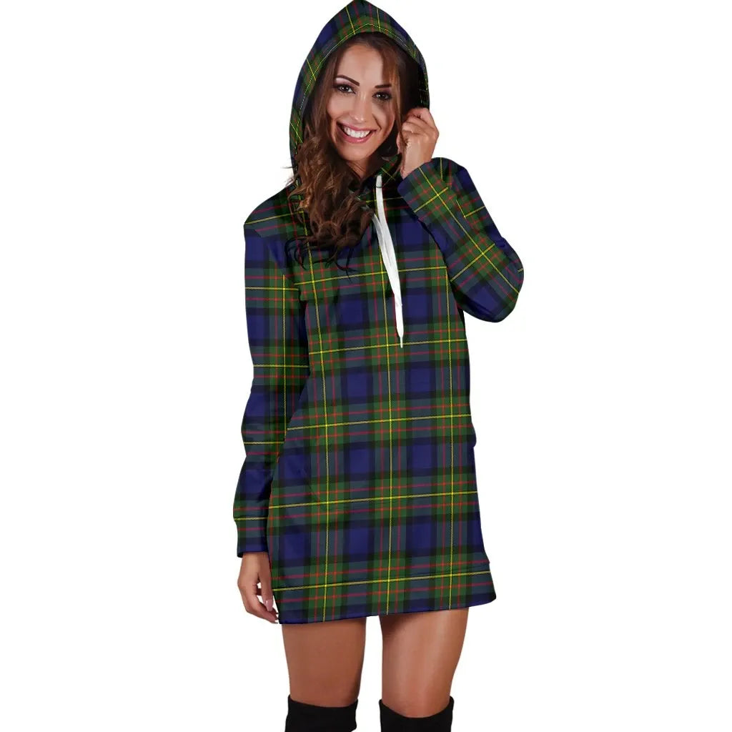 MacLaren Modern Tartan Plaid Hoodie Dress