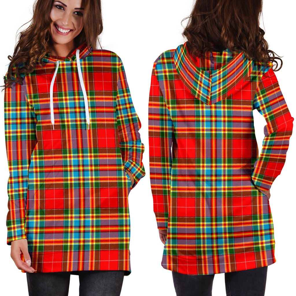 Chattan Tartan Plaid Hoodie Dress